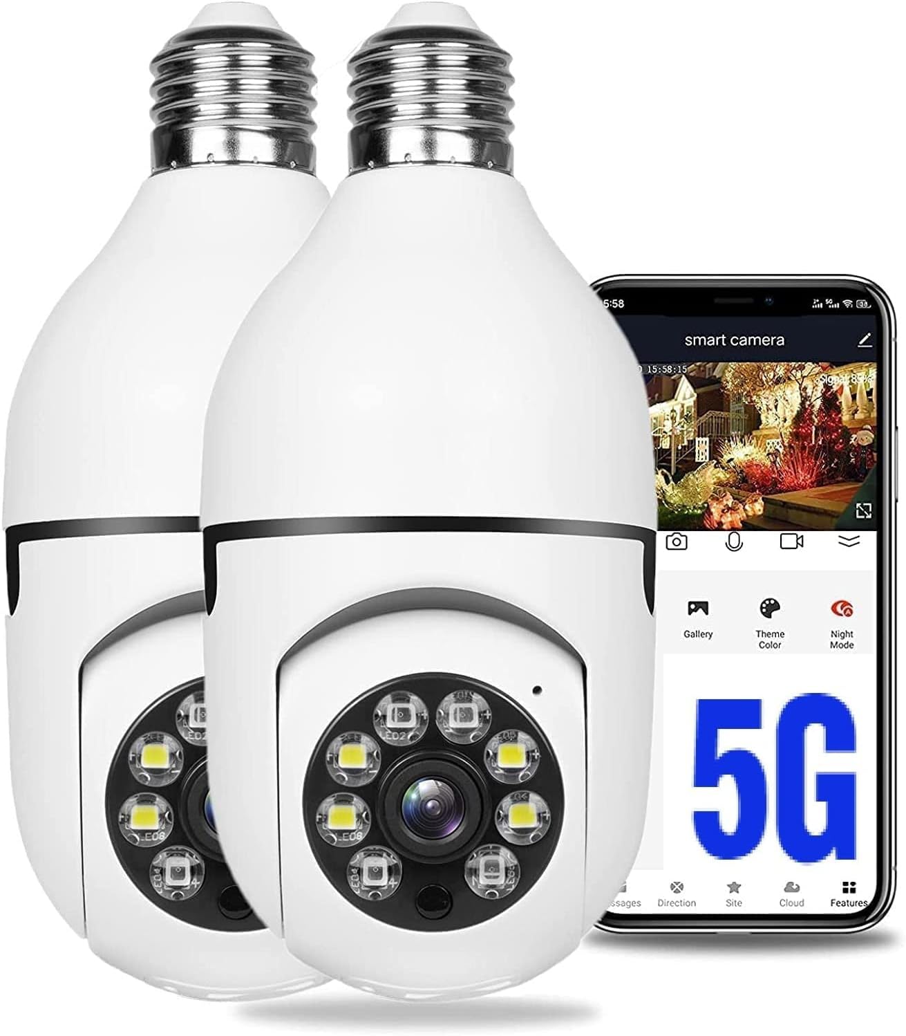 5G Bulb E27 Surveillance Camera 🅱