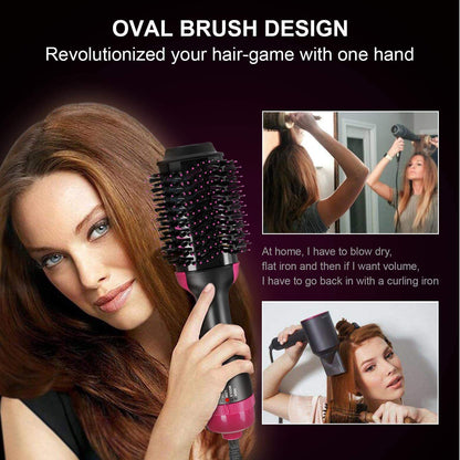 One Step Hair Dryer and Volumizer Round Hot Air Brush 🅱