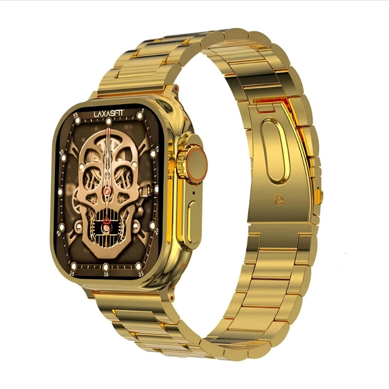 Gold Ultra Watch - with Sports & Health Tracker, GPS, NFC, and Wireless Charging 🅱