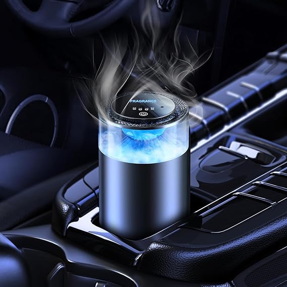 Smart Car Air Freshener Ultrasonic Atomizer Long-lasting Natural Car Fragrance Diffuser New Smell Experience Car Flavoring Gift 🅱