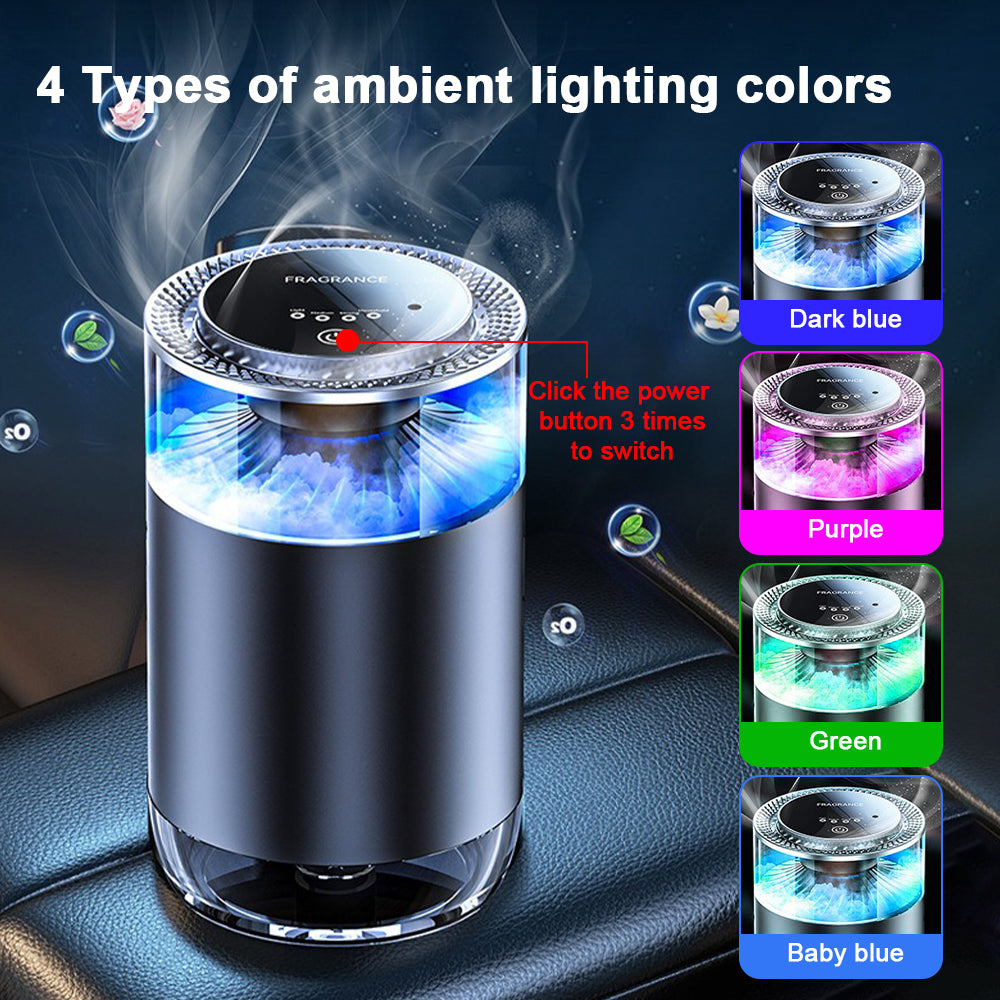 Smart Car Air Freshener Ultrasonic Atomizer Long-lasting Natural Car Fragrance Diffuser New Smell Experience Car Flavoring Gift 🅱