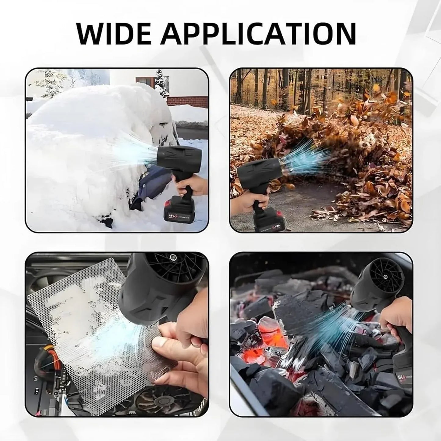 TurboJet Mini Blower – 48V Lithium-Powered Handheld Air Force