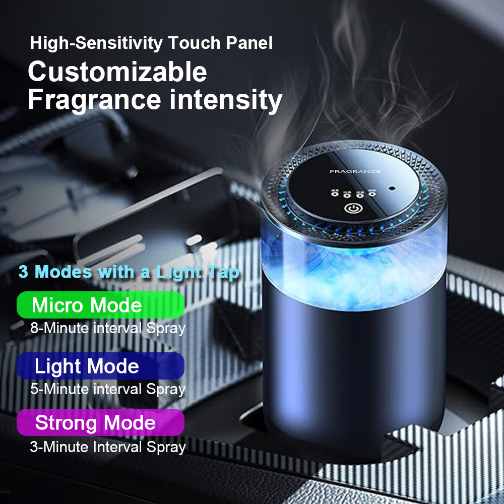 Smart Car Air Freshener Ultrasonic Atomizer Long-lasting Natural Car Fragrance Diffuser New Smell Experience Car Flavoring Gift 🅱