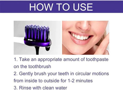 EELHOE PURPLE WHITENING TOOTHPASTE STAIN REMOVAL 🅱