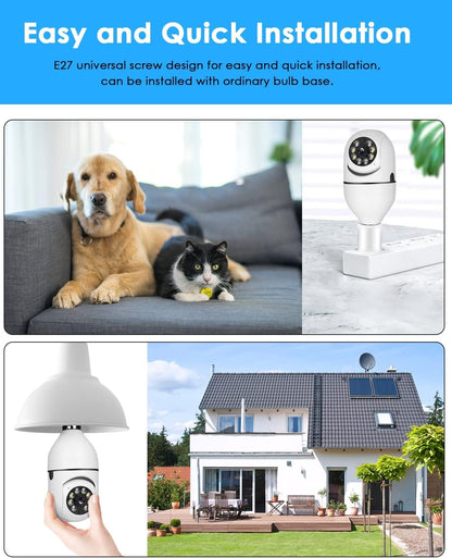 5G Bulb E27 Surveillance Camera 🅱