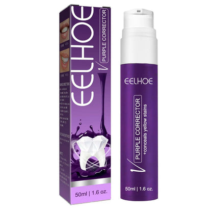 EELHOE PURPLE WHITENING TOOTHPASTE STAIN REMOVAL 🅱