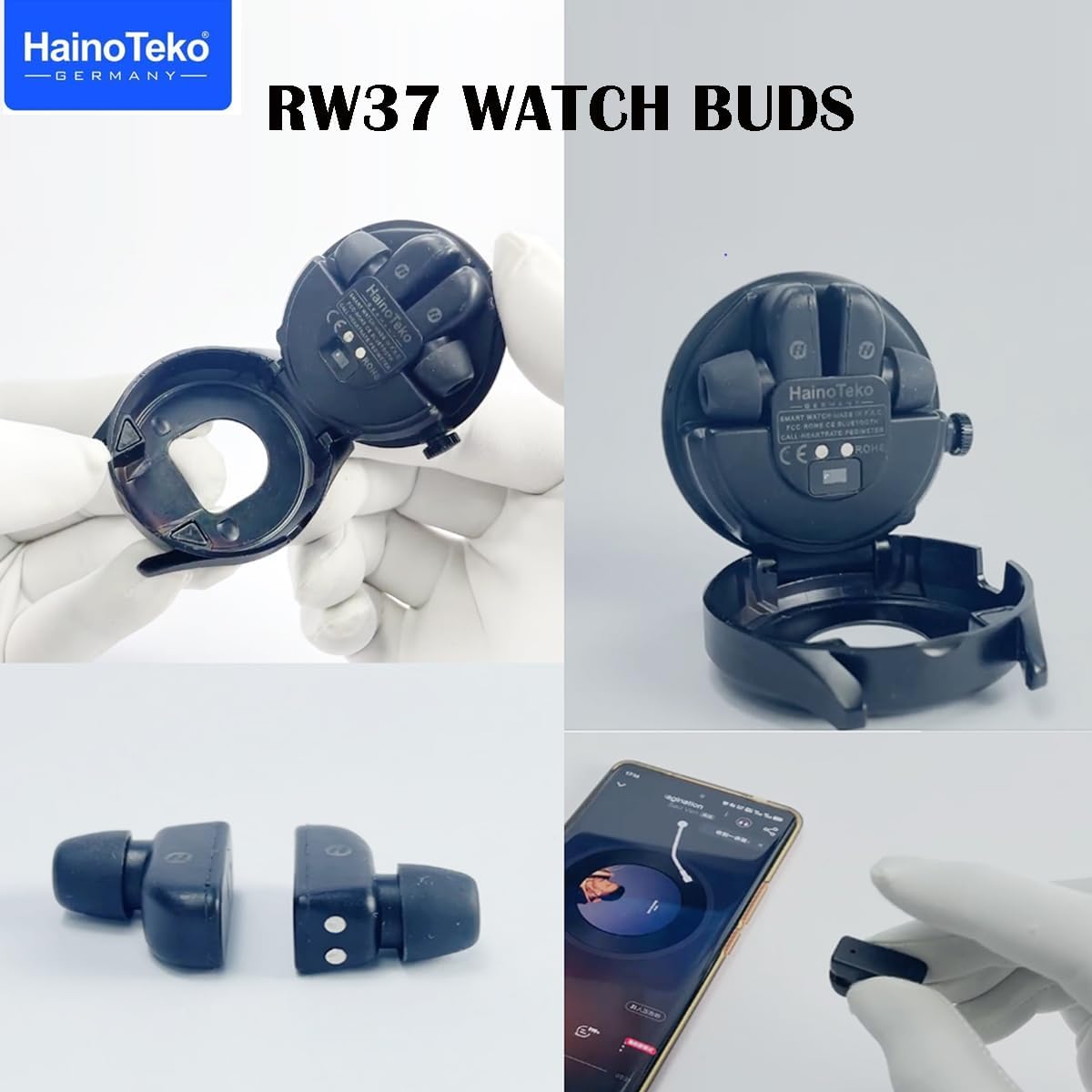 Smart Watch GT5 Buds Bluetooth Headset TWS Wireless 2-in-1 Earbuds Health Detection 🅱