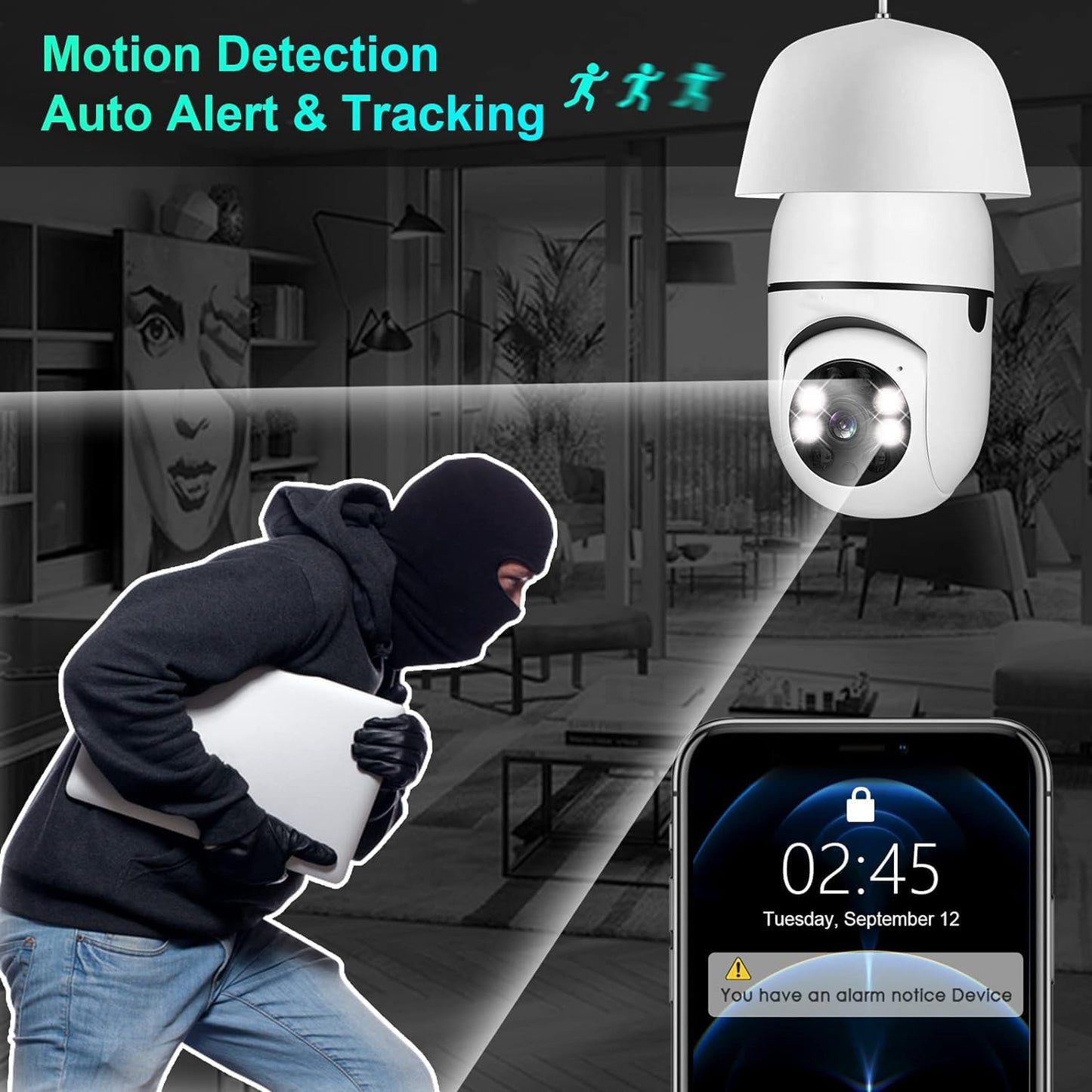 5G Bulb E27 Surveillance Camera 🅱