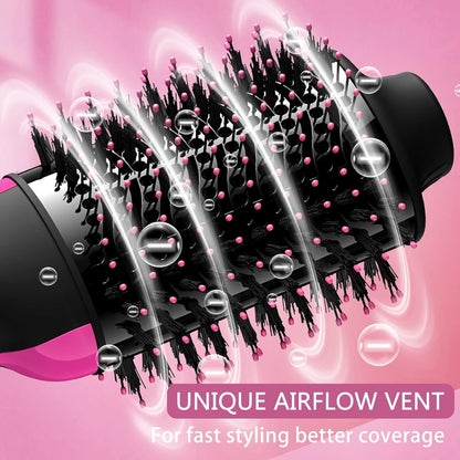 One Step Hair Dryer and Volumizer Round Hot Air Brush 🅱