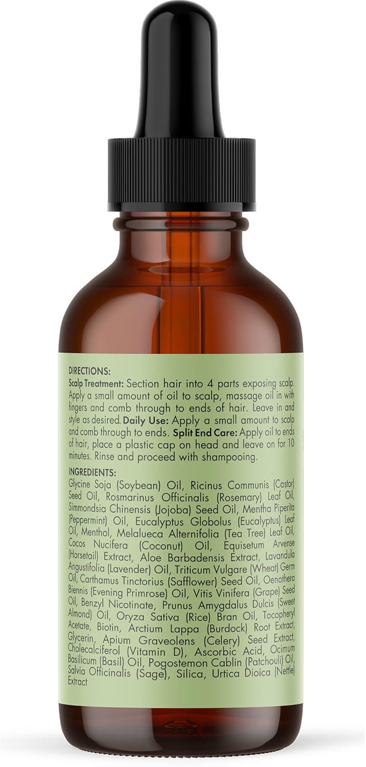 Organics MIELLE - ROSEMARY MINT, SCALP & HAIR OIL 🅱