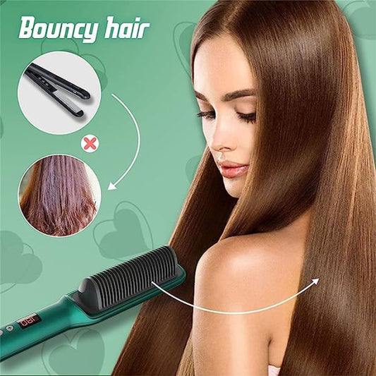 Electric Hair Straightener Comb for Black Hair - Men and Women 🅱