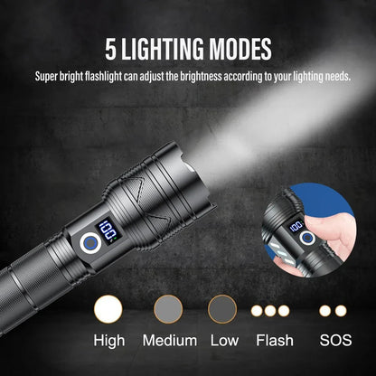 Powerful LED Flashlight Battery 🅱