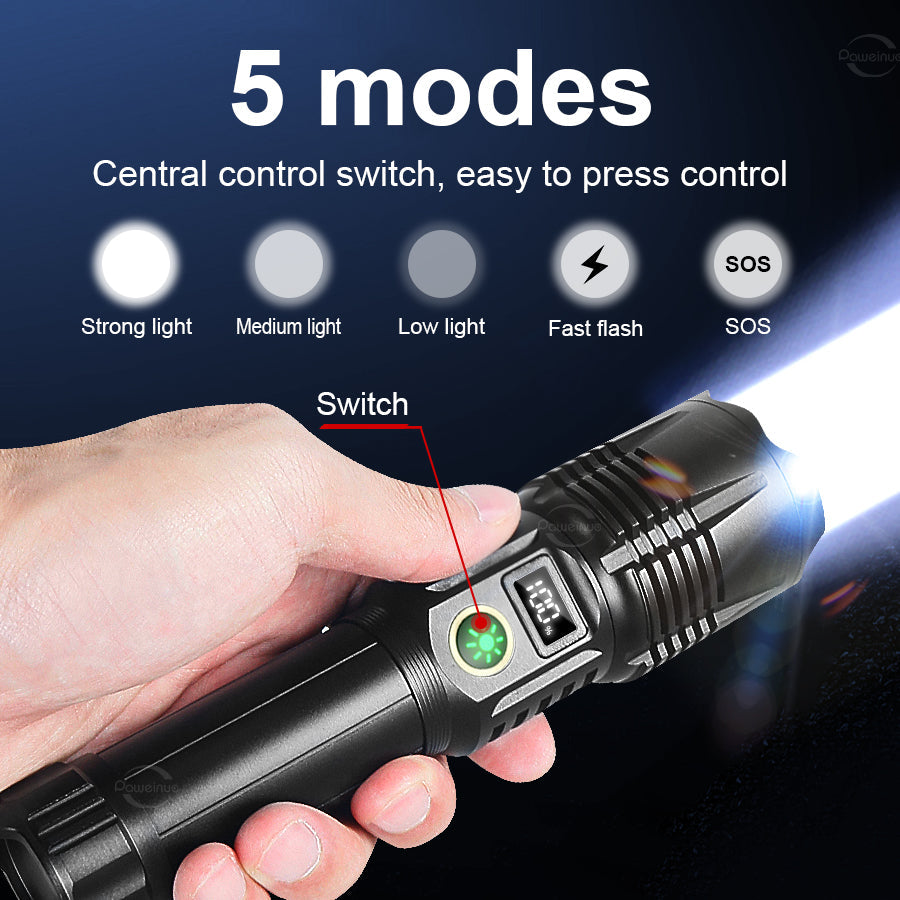 Powerful LED Flashlight Battery 🅱