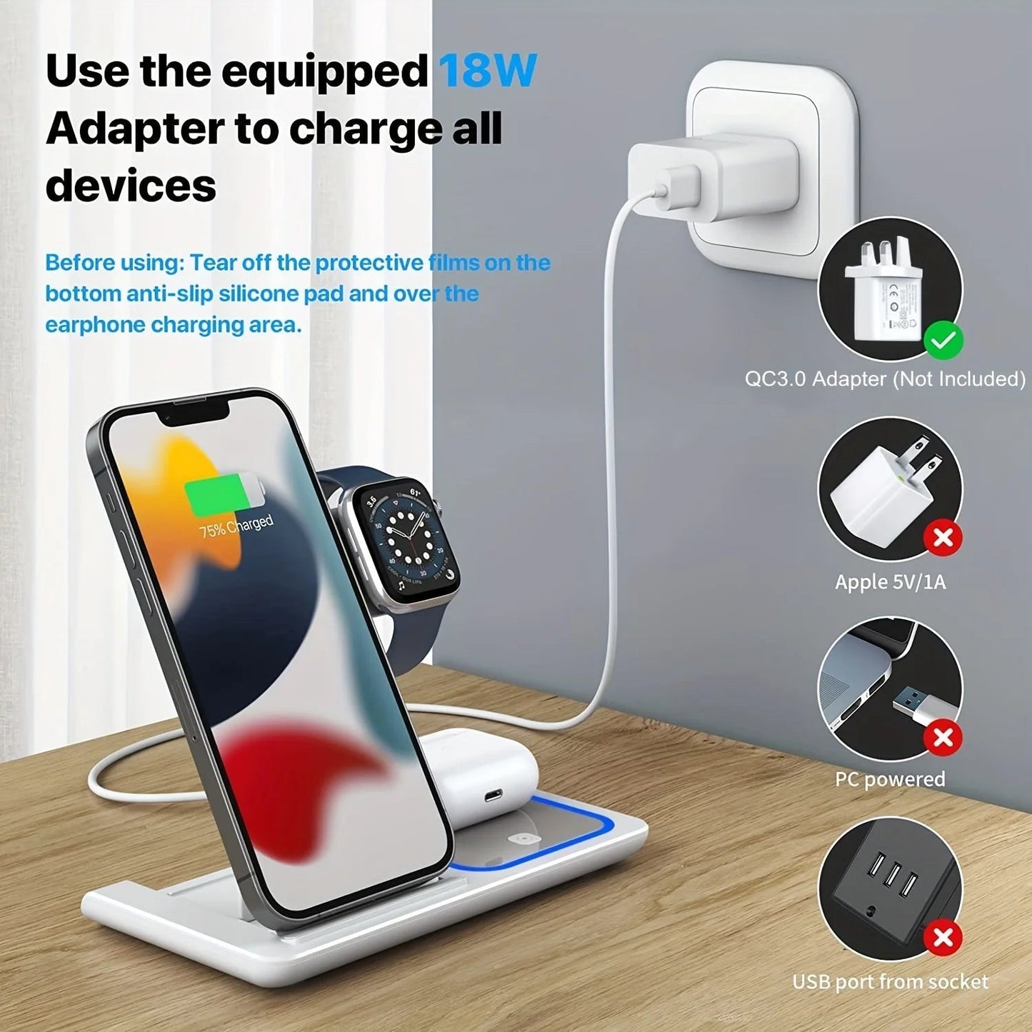 3-in-1 Wireless Charging Station🅱