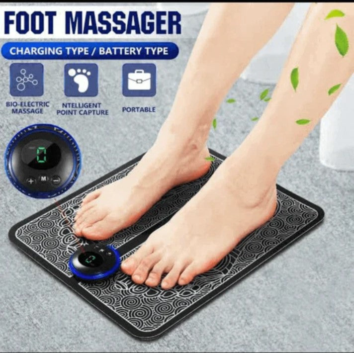 Ems Foot Massager Pad Foot Pulse Therapy Device 🅱