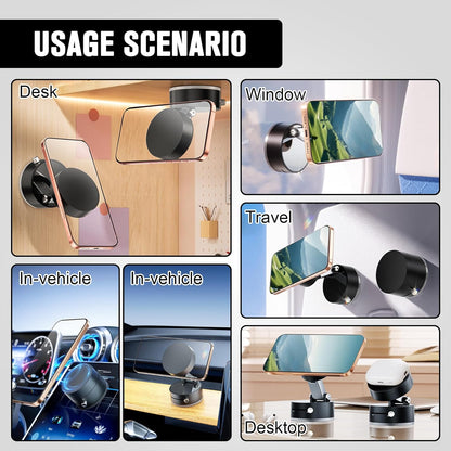 Magnetic Phone Holder for Car, 360° Rotatable Phone Holder