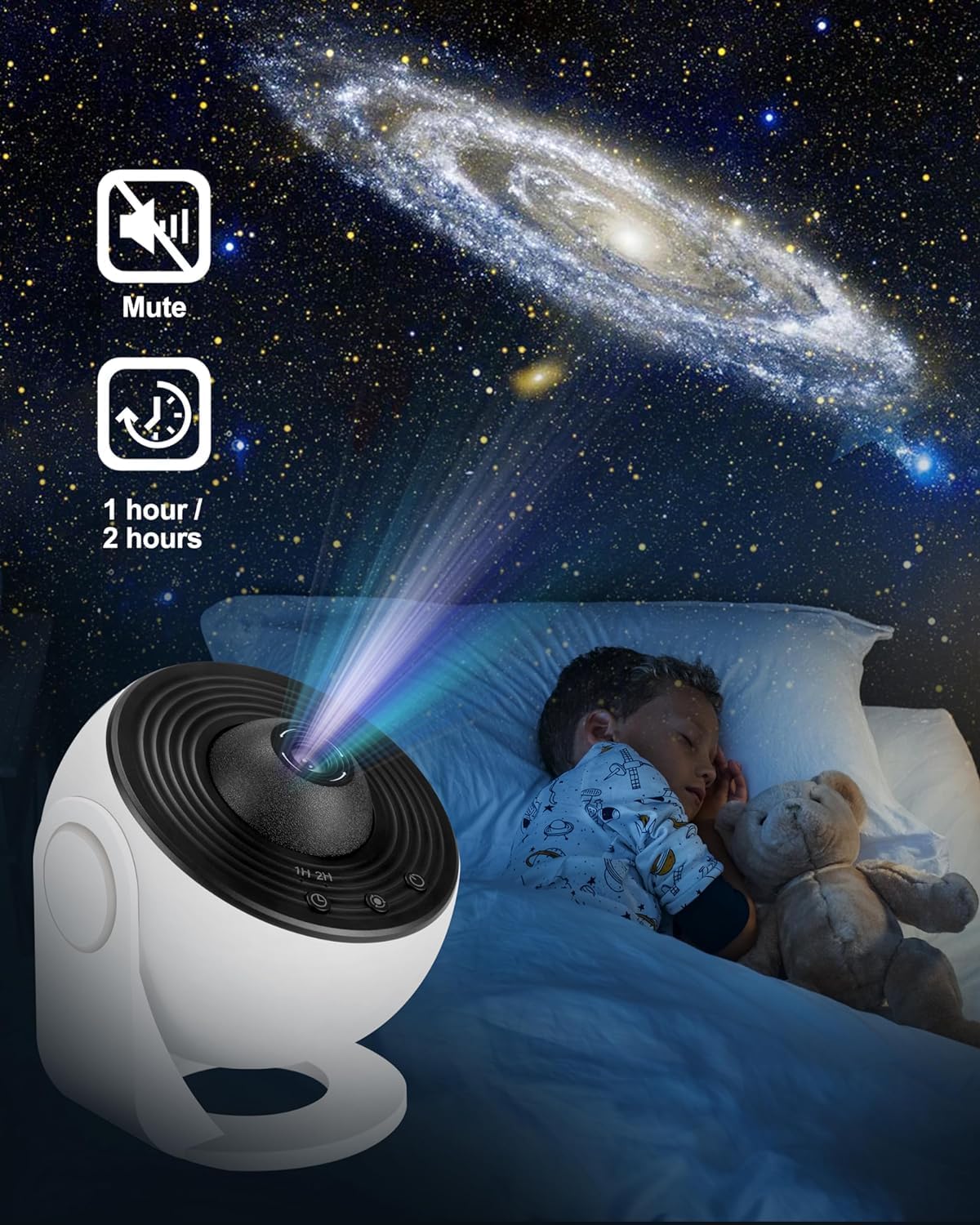 Night Sky Projector Galaxy Projector Star Projector for Bedroom 360° Rotating 🅱