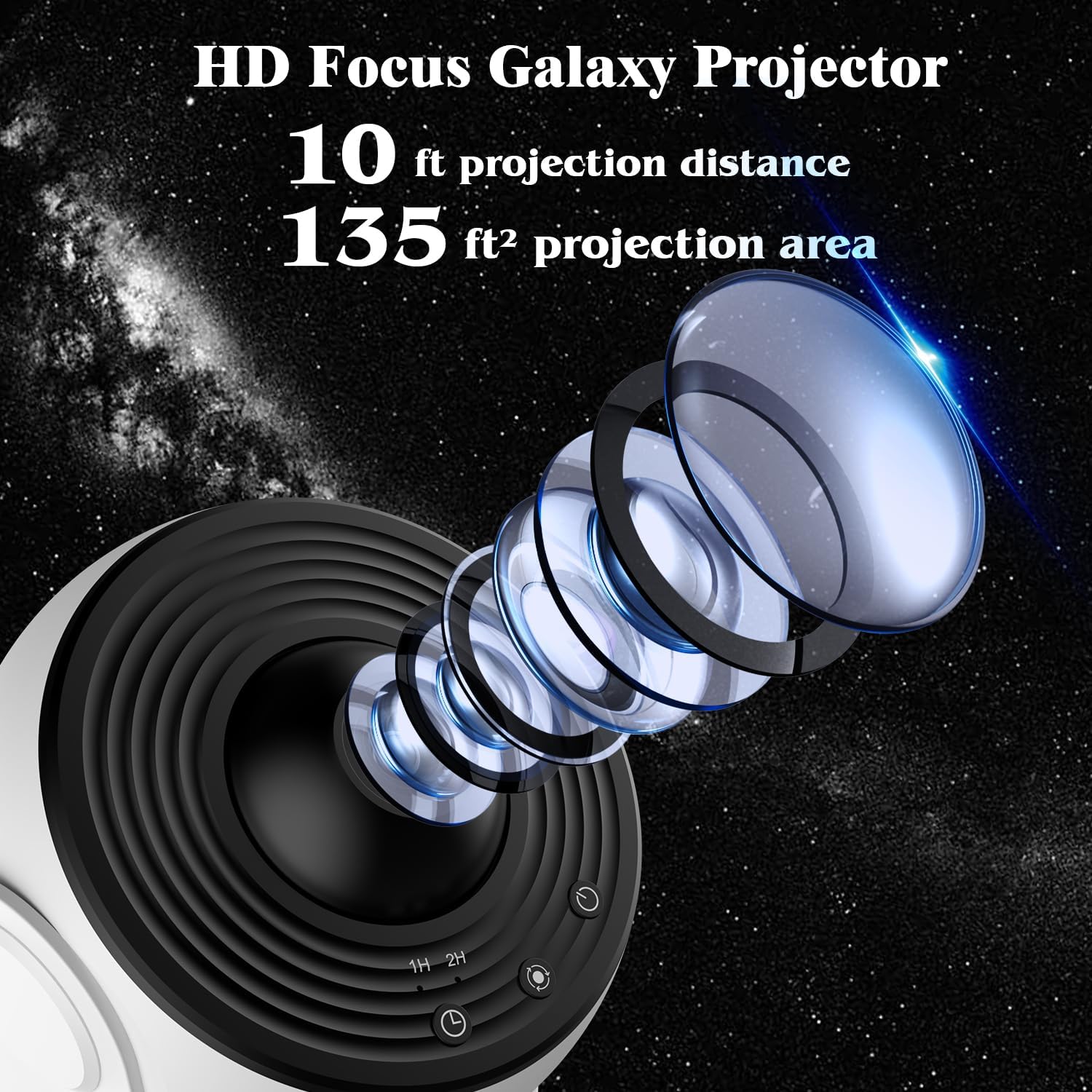 Night Sky Projector Galaxy Projector Star Projector for Bedroom 360° Rotating 🅱